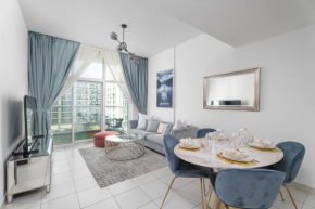 Nasma Luxury Stays - Sleek City Haven 1BR in Dubai's Glitz Residence 3